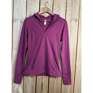 Yogalicious Lux Polarlux Bunny Slope Half Zip Hoodie Purple Small HFY92788